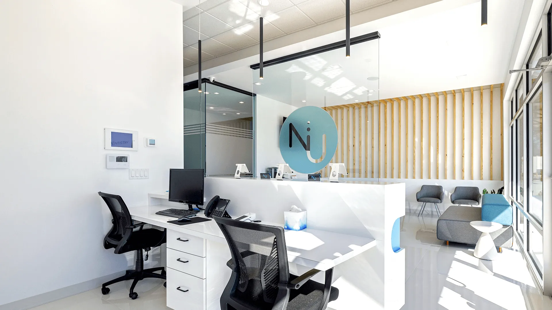 An image of the NuDentistry reception