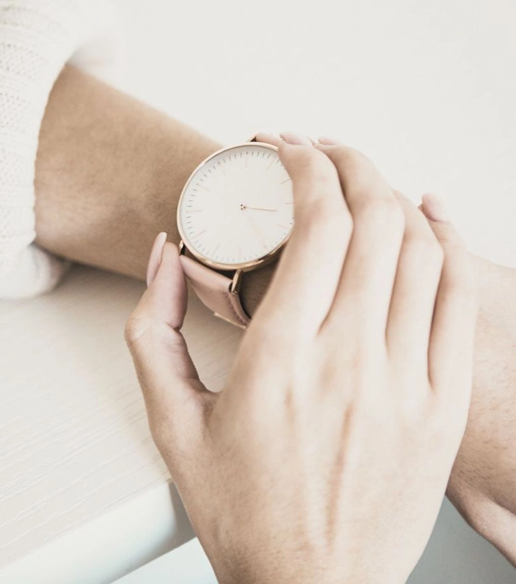 An image of a watch on an arm
